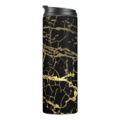 Bouteilles Isothermes Gold Marbling Texture : Elément Design Luxe (Tourné sur la droite)
