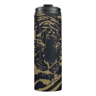 Bouteilles Isothermes Gold Tiger noir Design