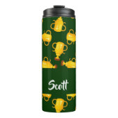 Bouteilles Isothermes Gold trophy green pattern (Devant)