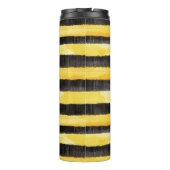 Bouteilles Isothermes Gold Yellow Black Bee Stripes (Dos)