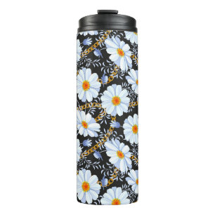 Bouteilles Isothermes Golden Baroque : Floral Chain Texture