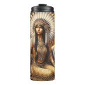 Bouteilles Isothermes Golden Forest Spirit, Woman et Wolf. (Devant)