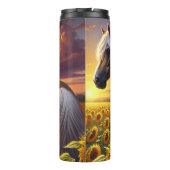 Bouteilles Isothermes Golden Horse Sunflower Sunset Field (Dos)