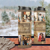 Bouteilles Isothermes Golden Red 5 Modèle photo Noël élégant