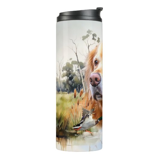 Bouteilles Isothermes Golden Retriever (Tourné sur la gauche)