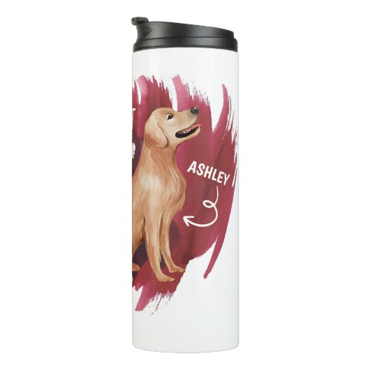 Bouteilles Isothermes Golden retriever Cadeau mignon pour papa chien mam (Tourné sur la droite)