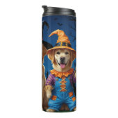 Bouteilles Isothermes Golden Retriever Chiens Citrouille Halloween Funny (Tourné sur la droite)