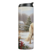 Bouteilles Isothermes Golden Retriever Dog in Snow Christmas (Tourné sur la gauche)