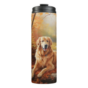 Bouteilles Isothermes Golden Retriever en automne Leaves automne Inspire