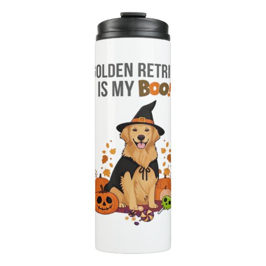 Bouteilles Isothermes Golden Retriever Halloween Chien Mon Golden Retrie (Devant)