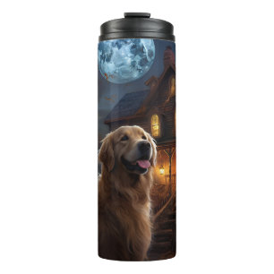 Bouteilles Isothermes Golden Retriever Halloween Effrayant