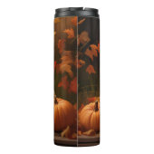 Bouteilles Isothermes Golden Retriever Puppy Automne Citrouille de plais (Dos)