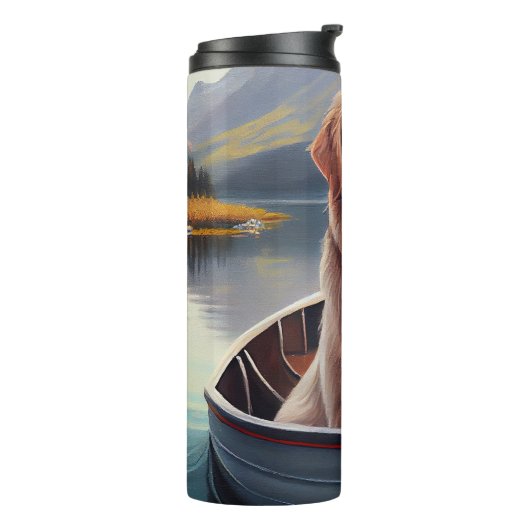 Bouteilles Isothermes Golden Retriever sur une pagaie : une aventure Pit (Tourné sur la gauche)