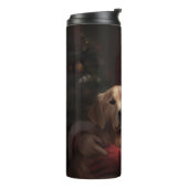 Bouteilles Isothermes Golden Retriever with Santa Clause Christmas (Tourné sur la gauche)