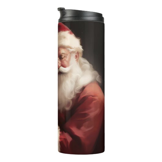Bouteilles Isothermes Golden Retriever with Santa Clause Christmas (Tourné sur la droite)