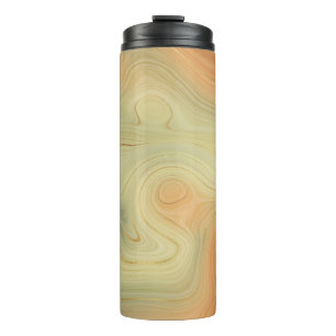 Bouteilles Isothermes Golden Strata Pêche Brûlée Orange Vert Agate