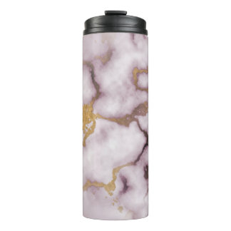 Bouteilles Isothermes Golden Vein Marble  Blush Aura Thermal Tumbler