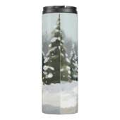 Bouteilles Isothermes Goldendoodle Chien dans Noël de neige (Dos)