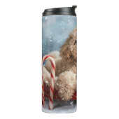 Bouteilles Isothermes Goldendoodle Chien Noël Festif (Tourné sur la gauche)