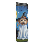 Bouteilles Isothermes Goldendoodle Chiens Citrouille Halloween Funny (Tourné sur la droite)