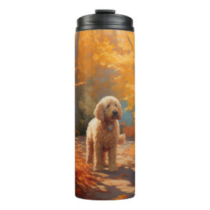 Bouteilles Isothermes Goldendoodle en automne Leaves Fall Inspire