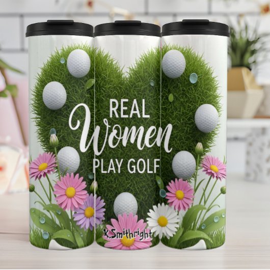Bouteilles Isothermes Golf Heart Femmes Jouer Golf