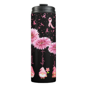 Bouteilles Isothermes Gome rose Ruban Faith Hope & Love Black