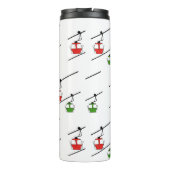 Bouteilles Isothermes Gondolas rouges et vertes sur les tumeurs thermiqu (Dos)