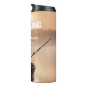 Bouteilles Isothermes Gone Fishing Sunrise Retraité Pêcheur Cadeau (Tourné sur la droite)