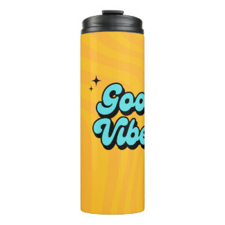 Bouteilles Isothermes Good Vibes seulement - Design de la musique de typ
