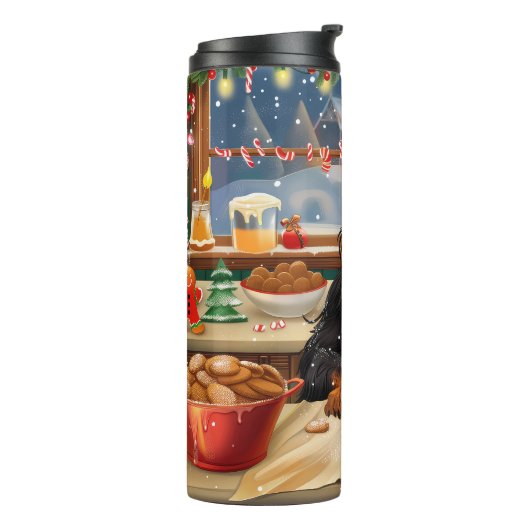 Bouteilles Isothermes Gordon Setter Gâteau de vacances : Noël festif (Tourné sur la gauche)