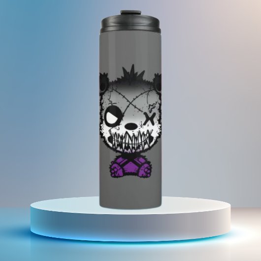 Bouteilles Isothermes Goth Asexué Fierté Drapeau Ours de couleur