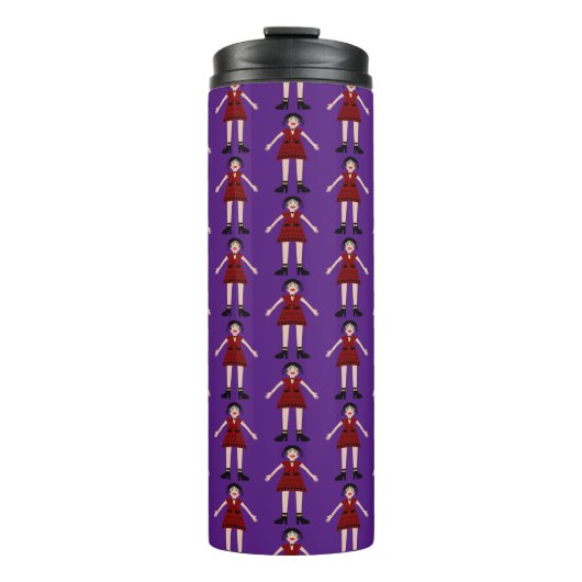 Bouteilles Isothermes Gothique Halloween Vampire Lady Patterned (Devant)