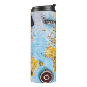 Bouteilles Isothermes gourde voyage map monde earth (Tourné sur la gauche)