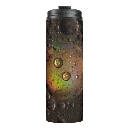 Bouteilles Isothermes gouttelettes d'eau sur panneau de verre (Devant)