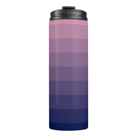 Bouteilles Isothermes Gradient bleu marine et mauve (Devant)