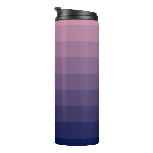 Bouteilles Isothermes Gradient bleu marine et mauve (Tourné sur la droite)