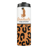 Bouteilles Isothermes Graduation Leopard portant casquette (Devant)