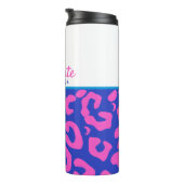 Bouteilles Isothermes Graduation Pink Leopard portant casquette (Tourné sur la droite)