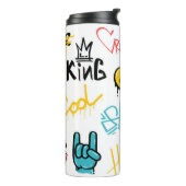 Bouteilles Isothermes graffiti de rue Abstrait lettrage éléments avec g (Tourné sur la gauche)