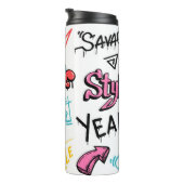 Bouteilles Isothermes graffiti de rue Abstrait lettrage éléments avec g (Tourné sur la droite)