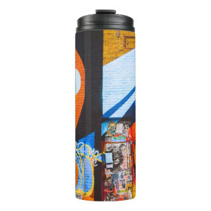 Bouteilles Isothermes Graffiti orange et bleu