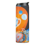 Bouteilles Isothermes Graffiti orange et bleu (Tourné sur la gauche)