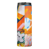 Bouteilles Isothermes Graffiti orange et bleu (Dos)