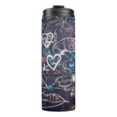 Bouteilles Isothermes Graffiti tableau noir (Devant)