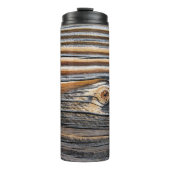 Bouteilles Isothermes Grain de bois rustique (Devant)