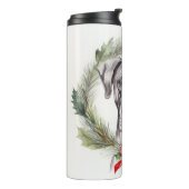 Bouteilles Isothermes Grand Dane Noël Wreath Festive Pup (Tourné sur la gauche)