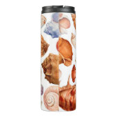 Bouteilles Isothermes grand ensemble de coquillages sur un fond blanc is (Dos)