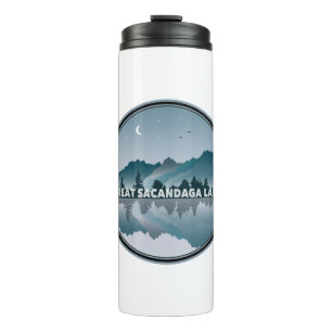 Bouteilles Isothermes Grand lac Sacandaga New York Reflet