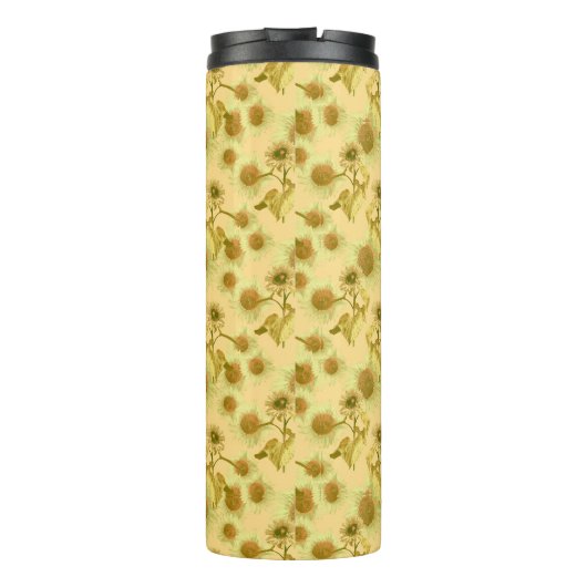 Bouteilles Isothermes Grand motif de tournesols (Dos)